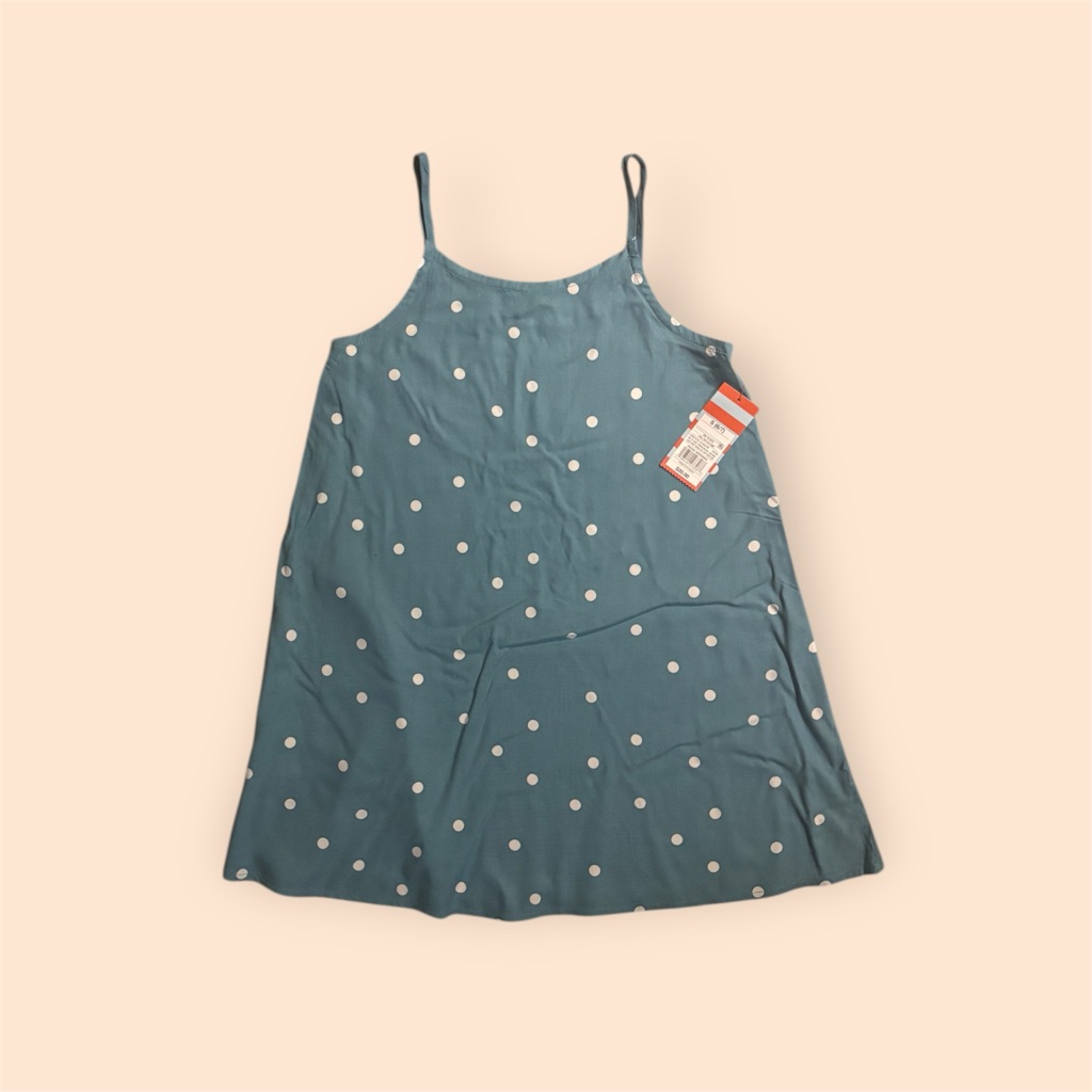 Cat & Jack Teal Dress With White Dots